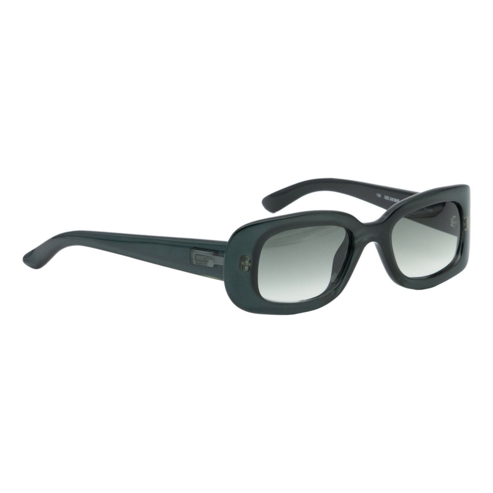 Gucci Vintage Gucci GG 2439 Rectangular Emerald Optyl Sunglasses Size ONE SIZE - 1 Thumbnail