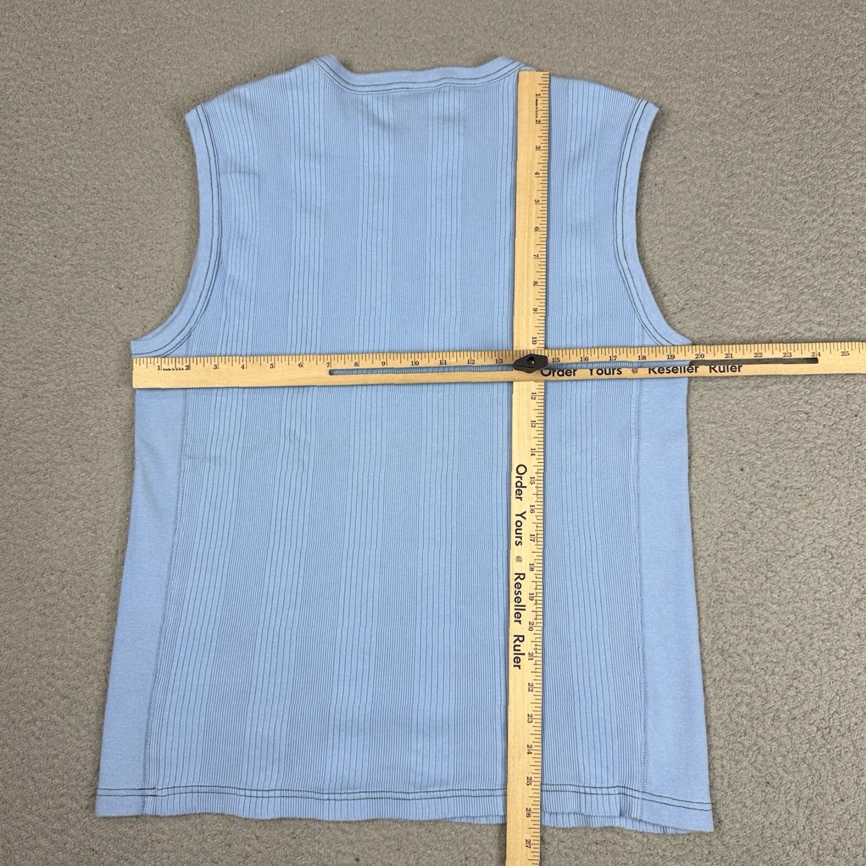 Anchor Blue VINTAGE Anchor Blue Shirt Adult L Blue Sleeveless Knit Casual Vest Size US L / EU 52-54 / 3 - 6 Thumbnail