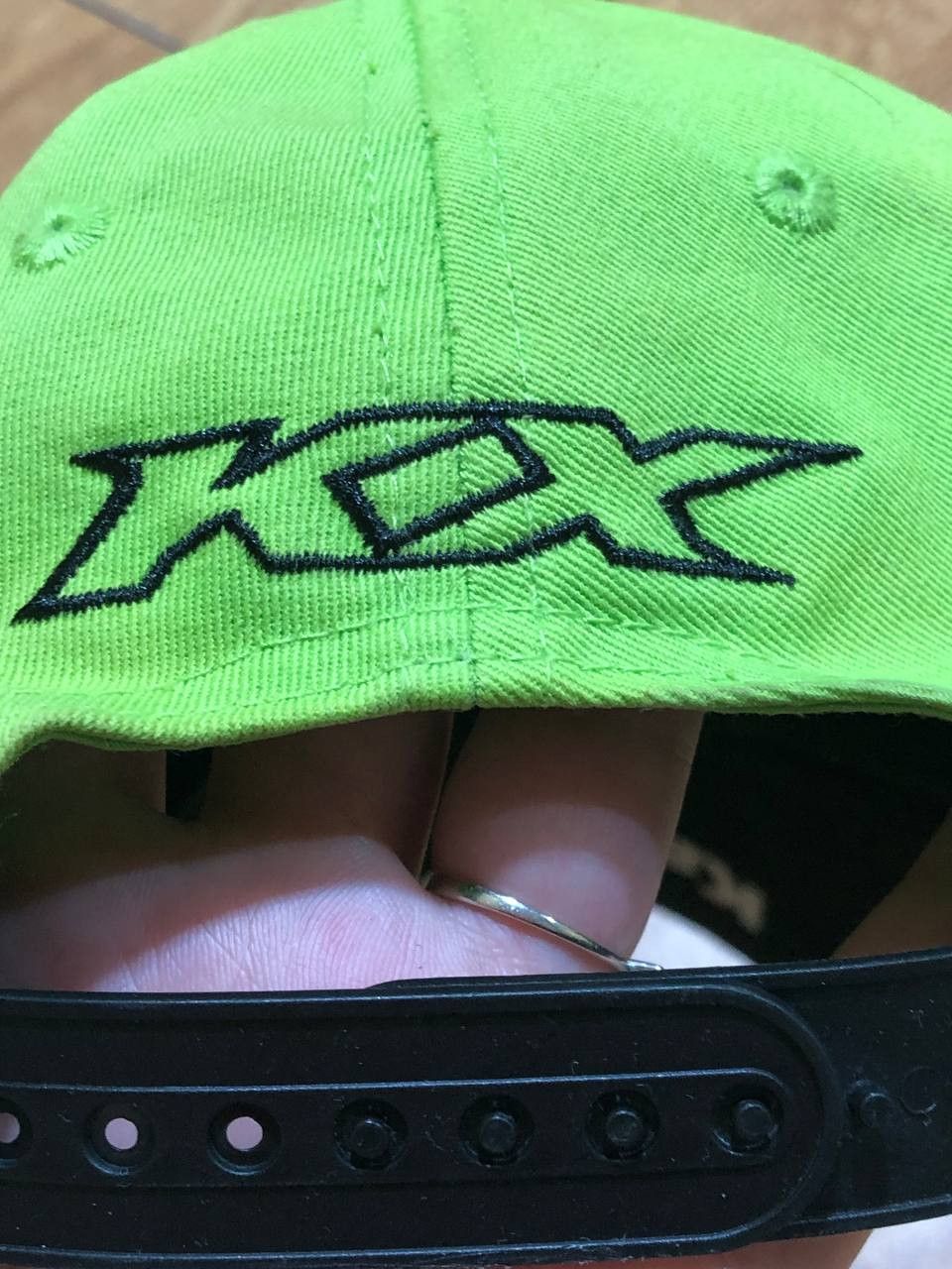Vintage Vintage black Cap Y2K big logo Kawasaki racing team Hats Size ONE SIZE - 10 Thumbnail