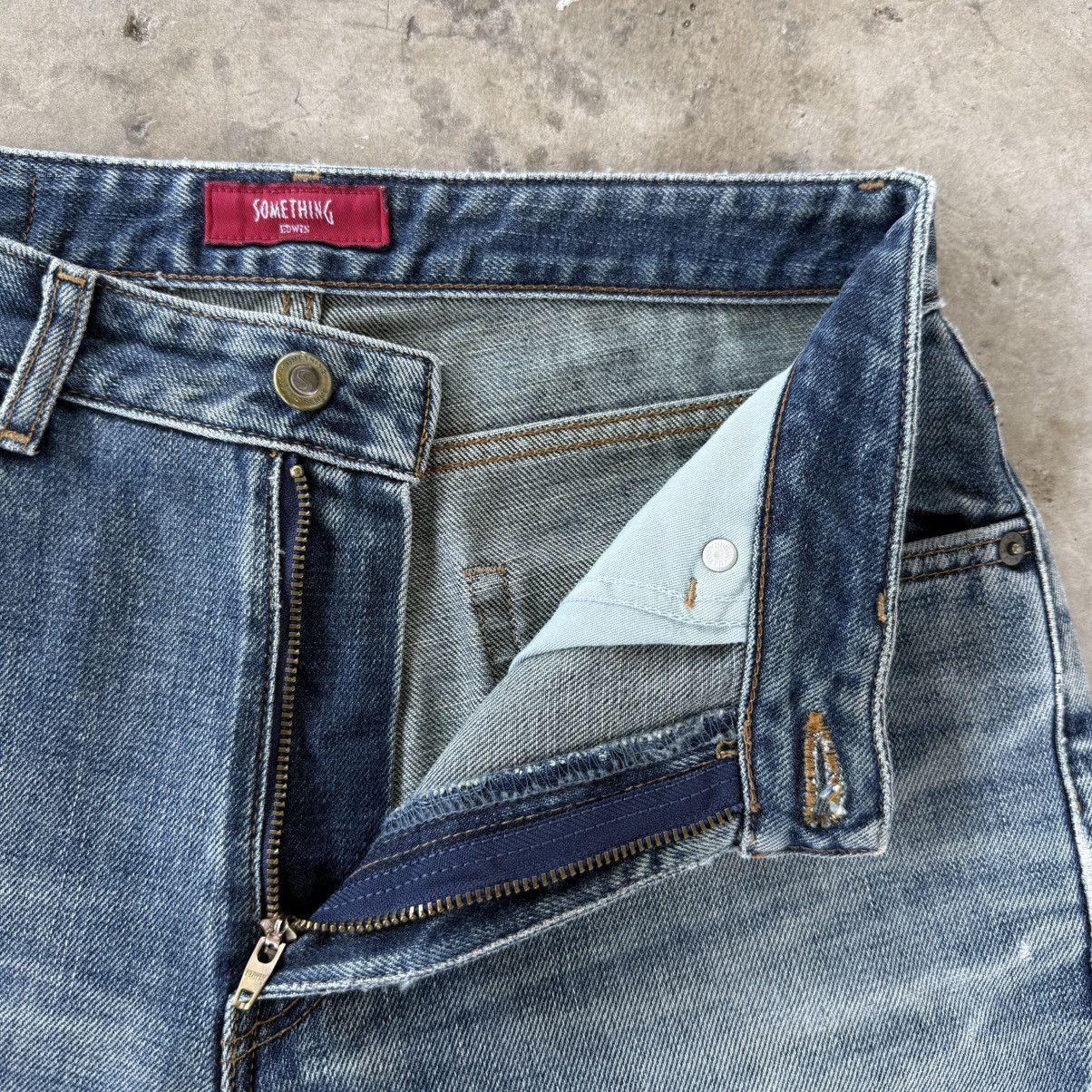 Edwin Vintage Edwin Something Faded Denim Jean Pants Size US 29 - 7 Thumbnail