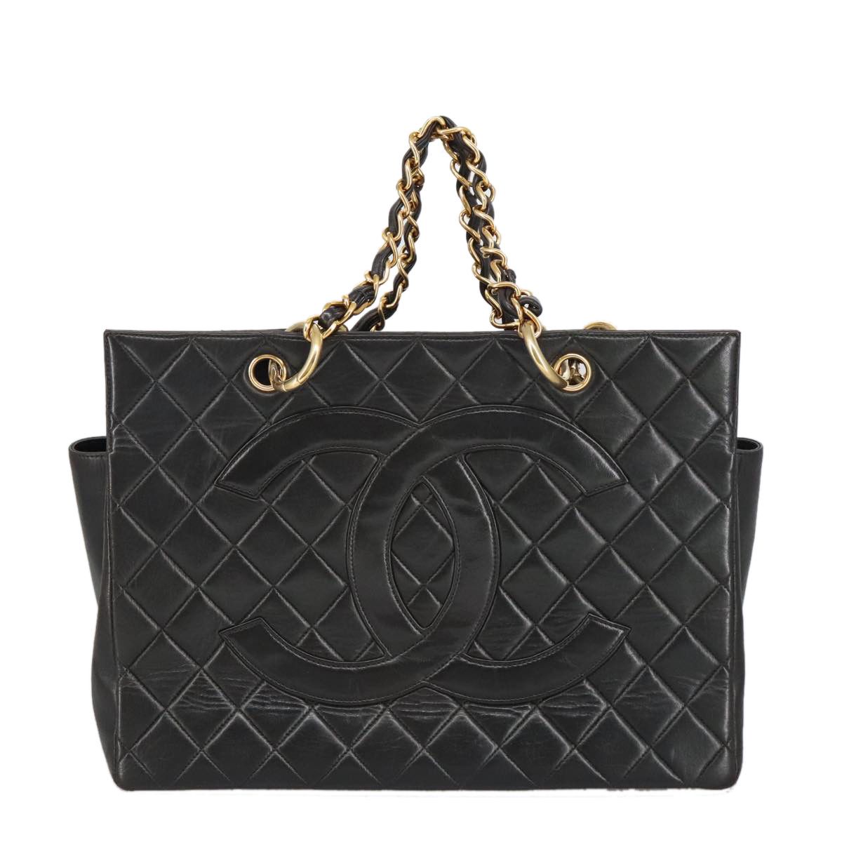 Chanel Shopping Black Leather Handbag (Pre-Owned) Size ONE SIZE - 1 Thumbnail