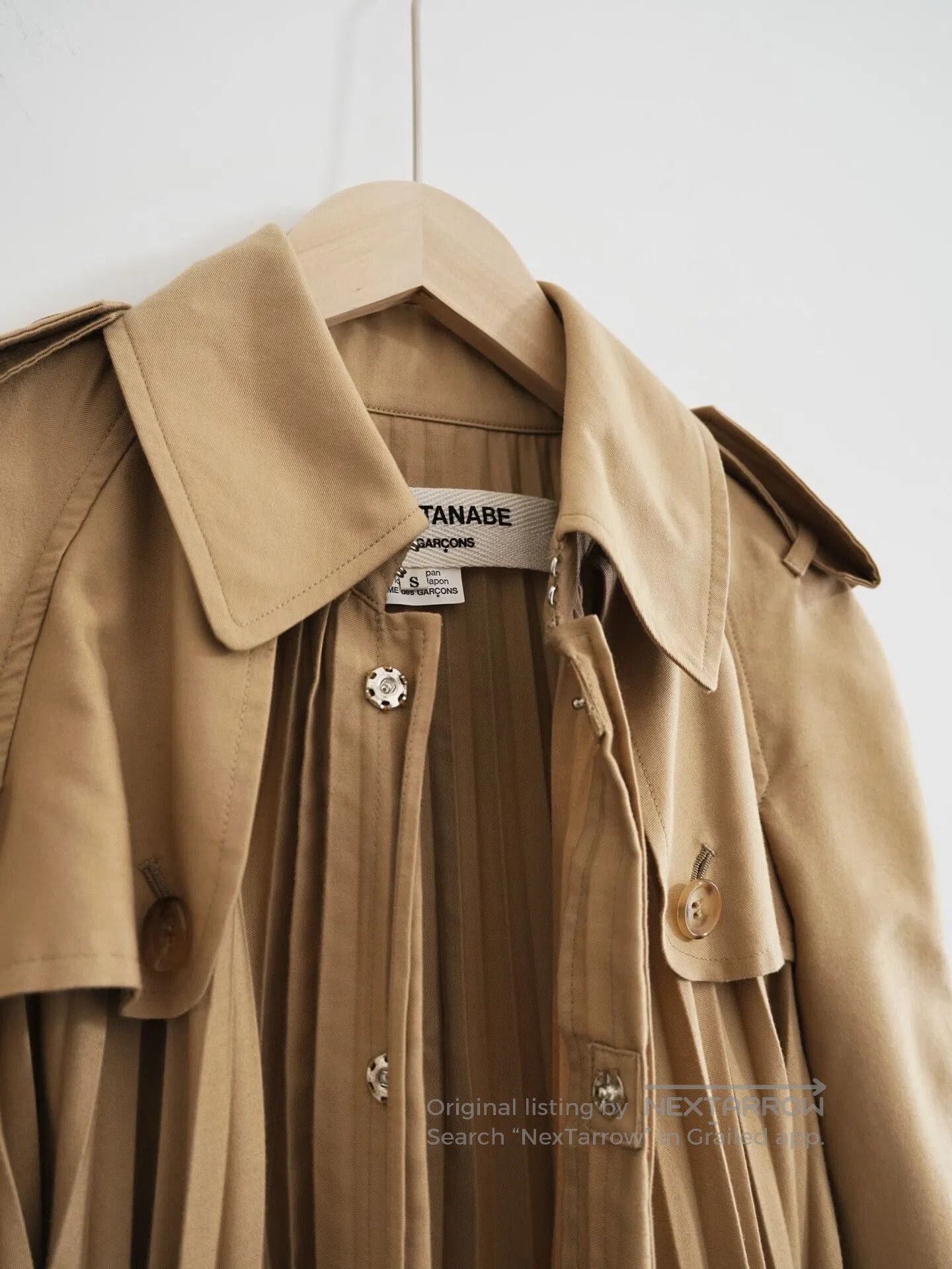 Junya Watanabe Junya Watanabe Pleated Trench Coat. Size S / US 4 / IT 40 - 2 Thumbnail