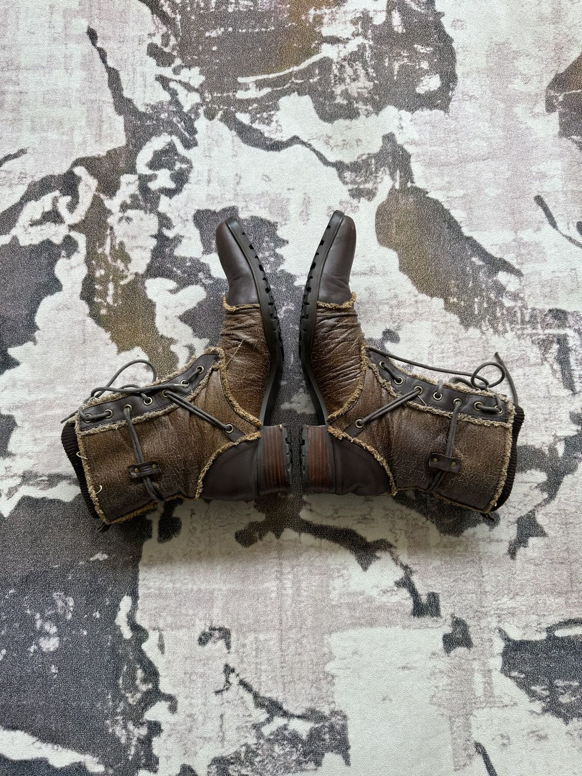 BUFFALO BOBS 2009 Buffalo Bobs double layered leather combat boots Size US 9.5 / EU 42-43 - 6 Thumbnail