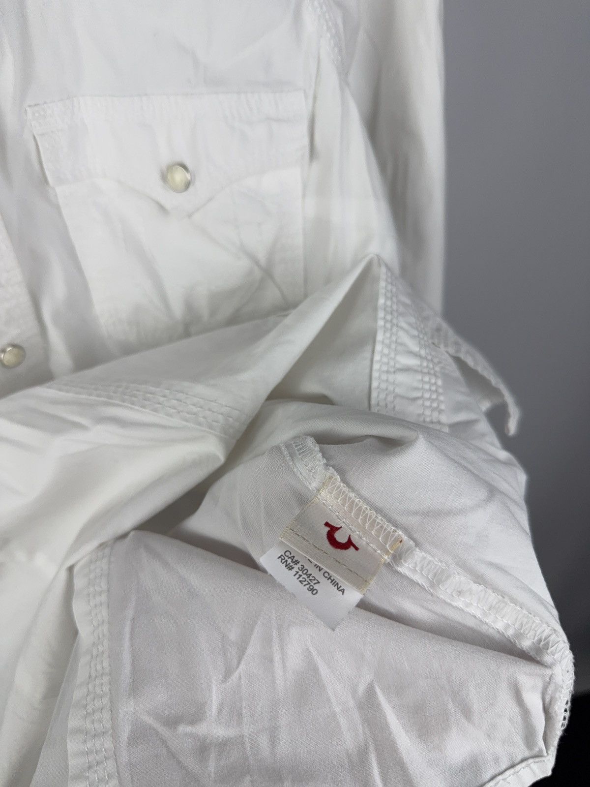 True Religion Y2K True Religion Western White Shirt Snap Button Size L / US 10 / IT 46 - 7 Thumbnail