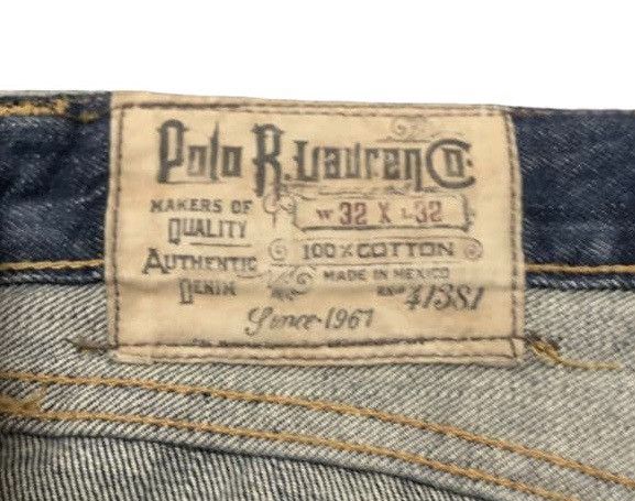 Polo Ralph Lauren Vintage Polo Ralph Lauren Straight Jeans Distressed Size US 35 - 9 Thumbnail