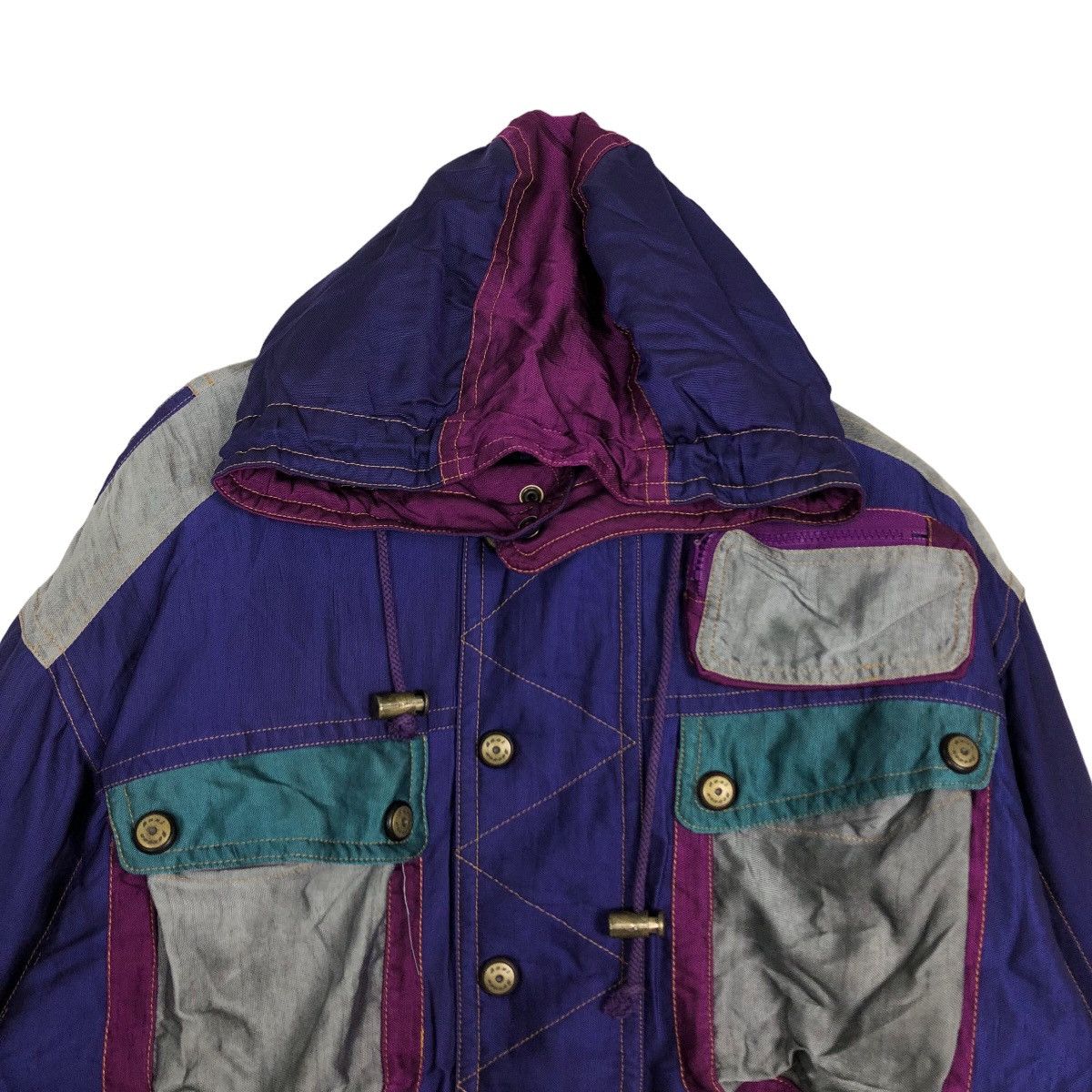 Japanese Brand 🔥90’s Vintage Ski Jacket Cargo Pocket Anzi Besson Japan Size US L / EU 52-54 / 3 - 3 Thumbnail
