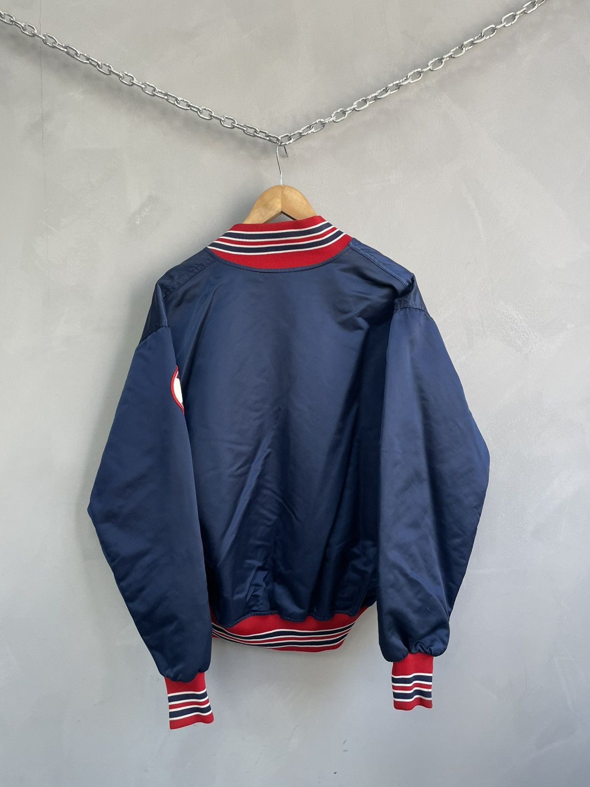 MLB Vintage MLB Red Sox satin bomber jacket starter rare Size US XL / EU 56 / 4 - 9 Thumbnail