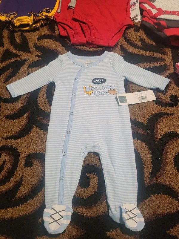 Other NFL New York Jets Baby Clothing 3M Blue Size ONE SIZE - 1 Preview