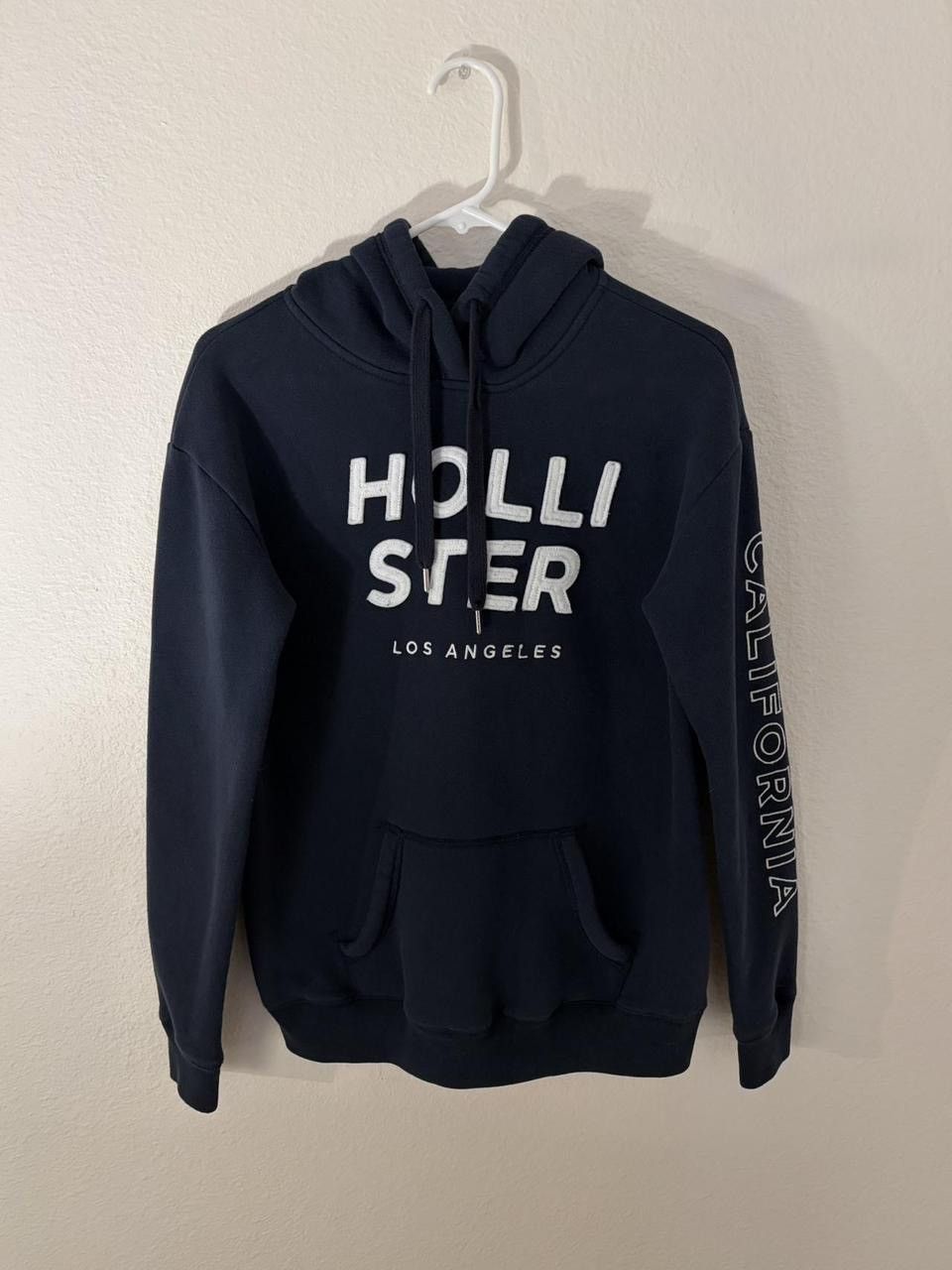 Hollister navy blue hollister cozy fleece hoodie Size S / US 4 / IT 40 - 1 Thumbnail