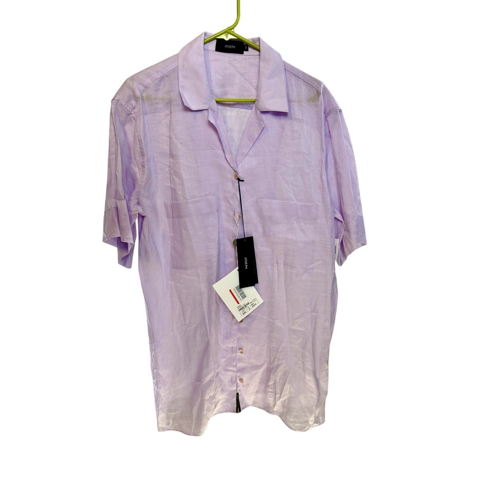 Joseph JOSEPH Brani-Ramie Voile Button lilac collar shirt sz 42 XL Size XL / US 12-14 / IT 48-50 - 1 Thumbnail