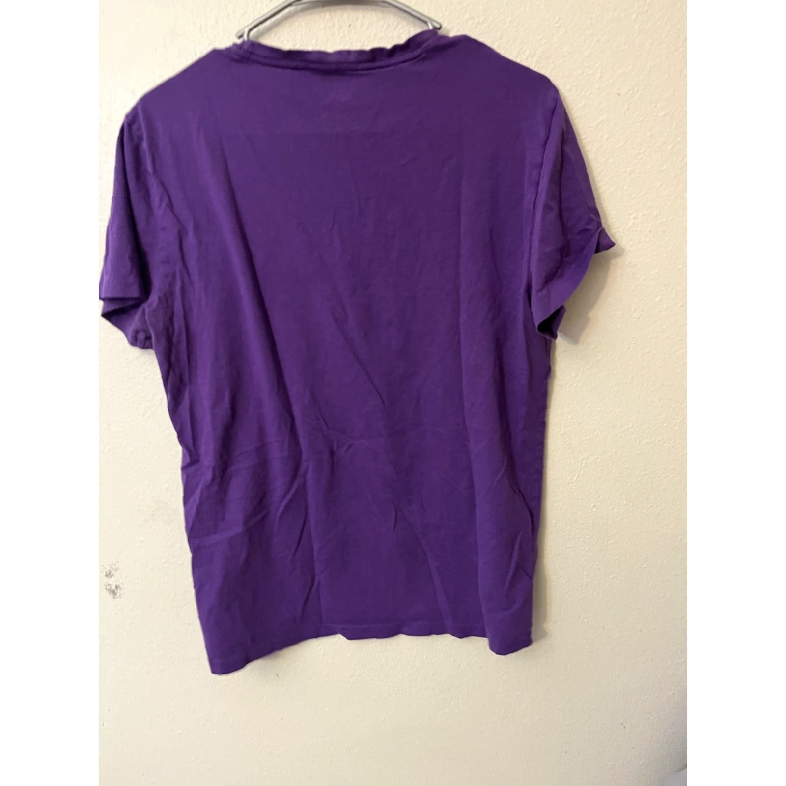 Polo Ralph Lauren VINTAGE Polo Ralph Lauren Polo Ralph Lauren T-Shirt Crew Neck Purple Medium Regular Fit Short Sleeve Logo Cotton Men Size US M / EU 48-50 / 2 - 2 Thumbnail