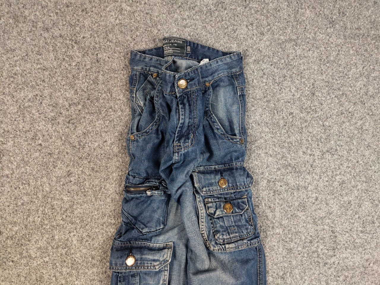 Japanese Brand Vintage Hysteric Glamour Junya Style Jet Lag Cargo Jeans 90s Size US 30 / EU 46 - 8 Thumbnail