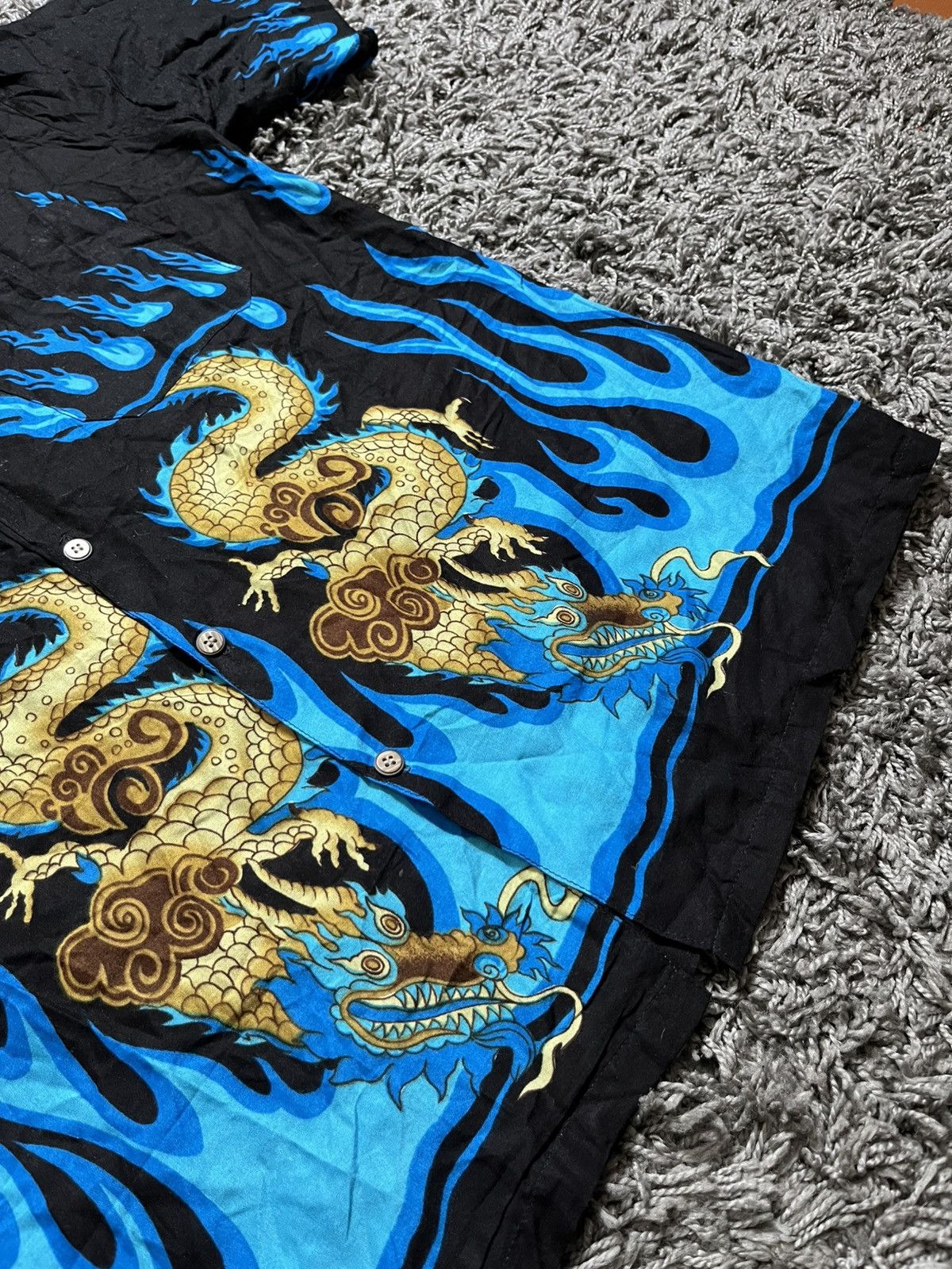 Other VINTAGE 2000s HAWAIIAN SHIRT JAPAN STYLE DRAGON INFERNO Size US L / EU 52-54 / 3 - 2 Thumbnail