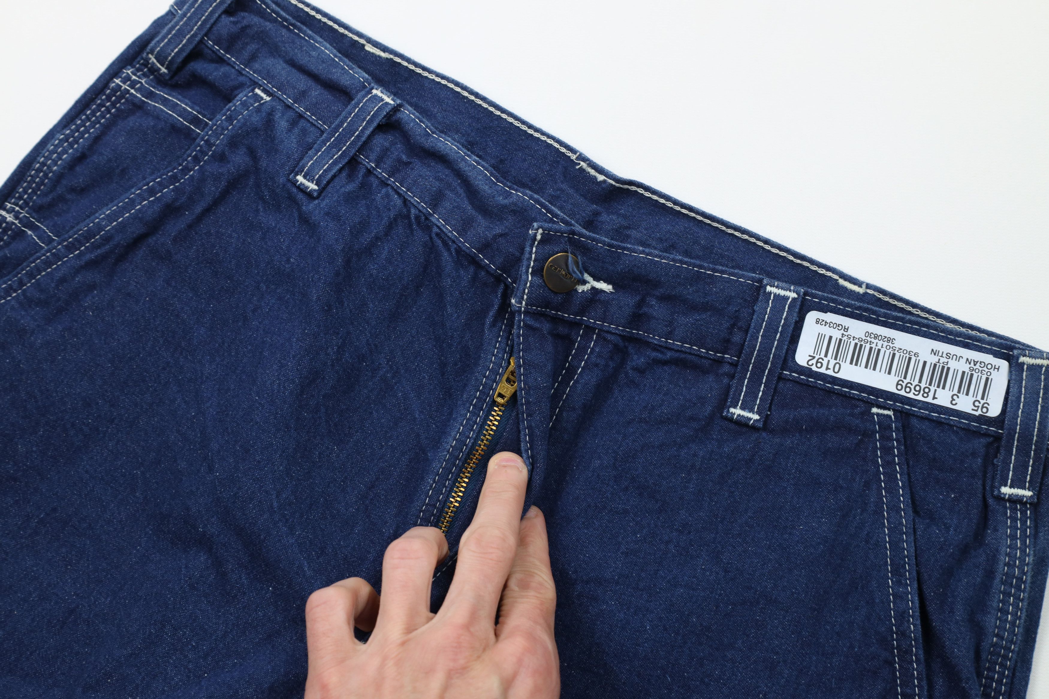 Carhartt Vintage Y2K Carhartt Workwear Wide Leg Dungaree Denim Jeans Size US 34 / EU 50 - 7 Thumbnail