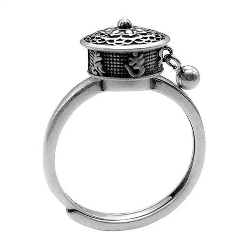Other Retro Rotatable Lotus Ring Size ONE SIZE - 4 Thumbnail