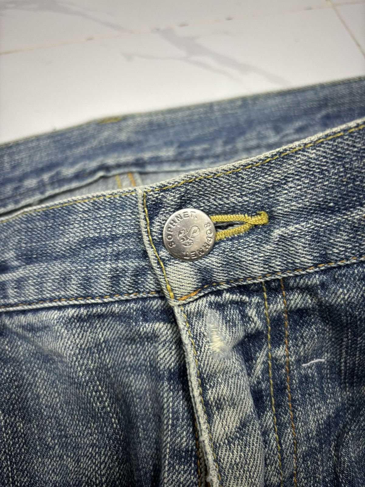 Sophnet. 🔥SOPHNET X-146 PAINTER BAGGY JEANS DISTRESSED DENIM Size US 36 / EU 52 - 10 Thumbnail