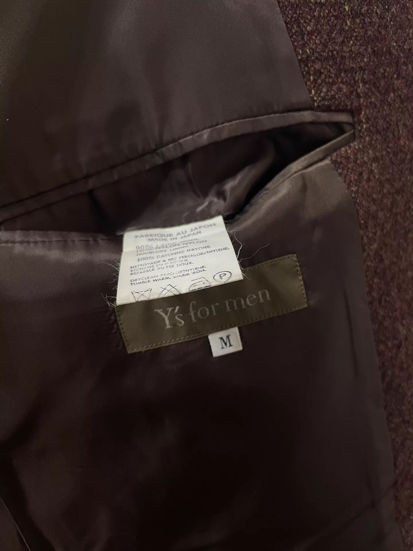 Yohji Yamamoto Yohji Yamamoto Y’s 80s Crimson Tweed Suit M Size US M / EU 48-50 / 2 - 5 Thumbnail