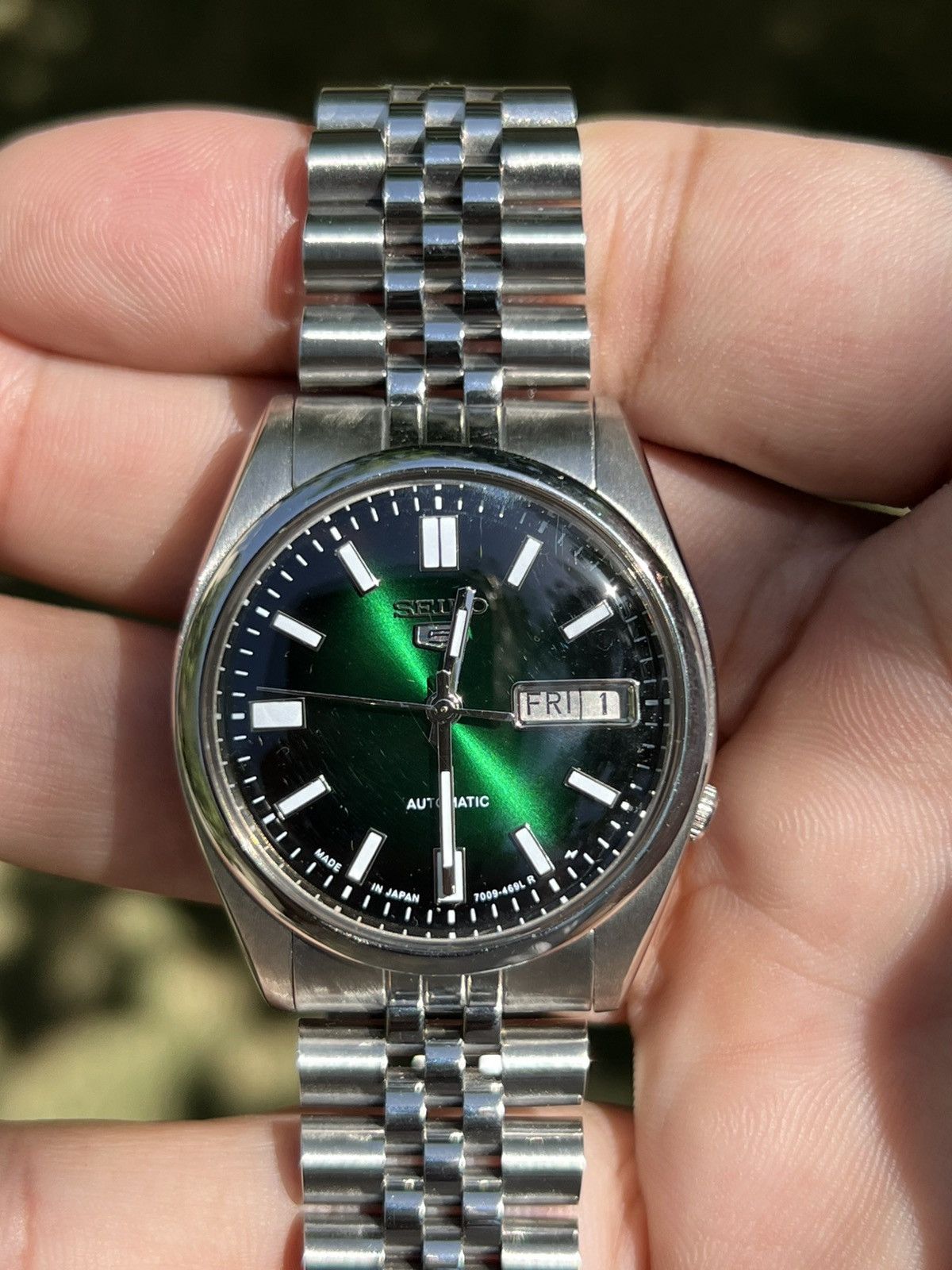 Seiko Seiko 5 Automatic Baton Dial Wrist Watch Day/Date Japan Size 36 - 10 Thumbnail