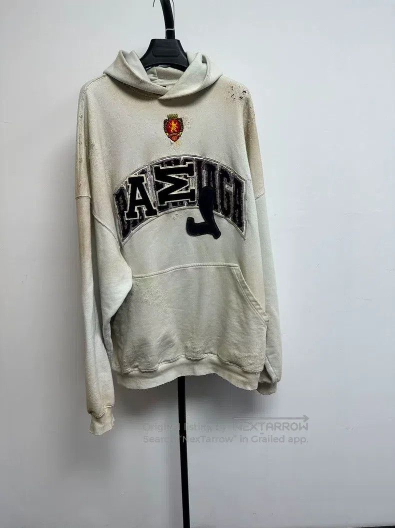 Balenciaga Balenciaga Letter printed zip-up long-sleeve sweatshirt wh Size US L / EU 52-54 / 3 - 1 Thumbnail