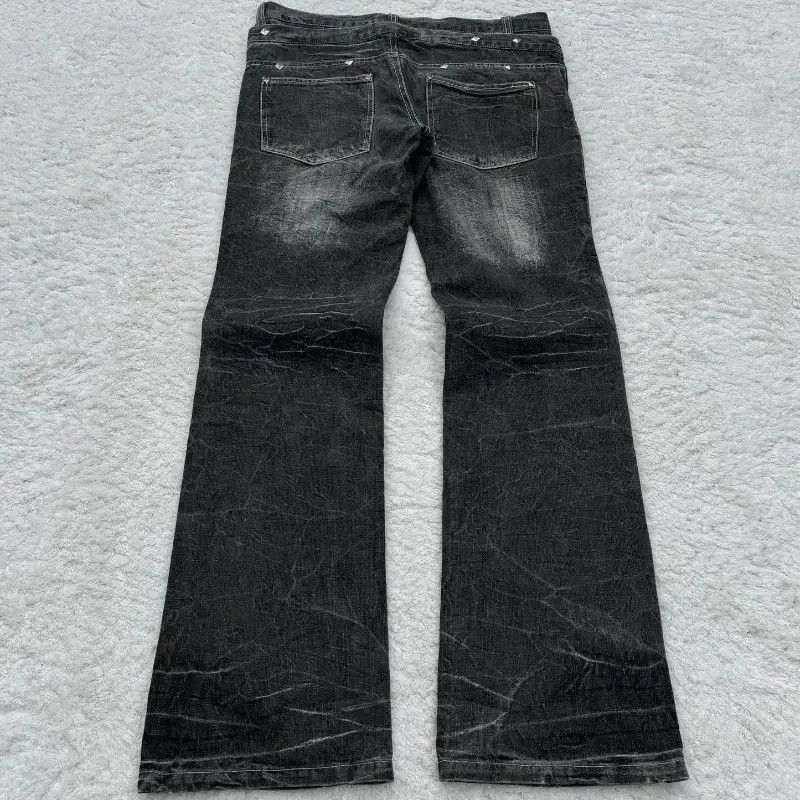 Japanese Brand Gothic Retro Micro Flared Jeans Size US 32 / EU 48 - 2 Thumbnail