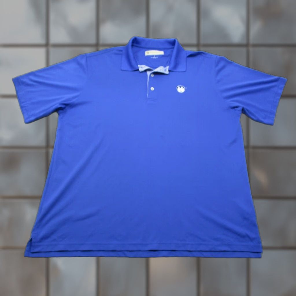 Vintage Donald Ross Polo Shirt Unisex Adults XL Short Sleeve Blue Preppy Golf Casual Button Collar Logo Collection: Turtle Creek Mens Womens? Size US XL / EU 56 / 4 - 1 Thumbnail