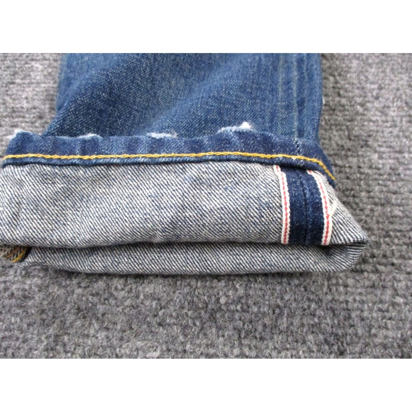 Vintage RRL Ralph Lauren Jeans Mens 30 X 32 Denim Slim Straight 5-Pocket Blue Cotton Size US 30 / EU 46 - 6 Thumbnail