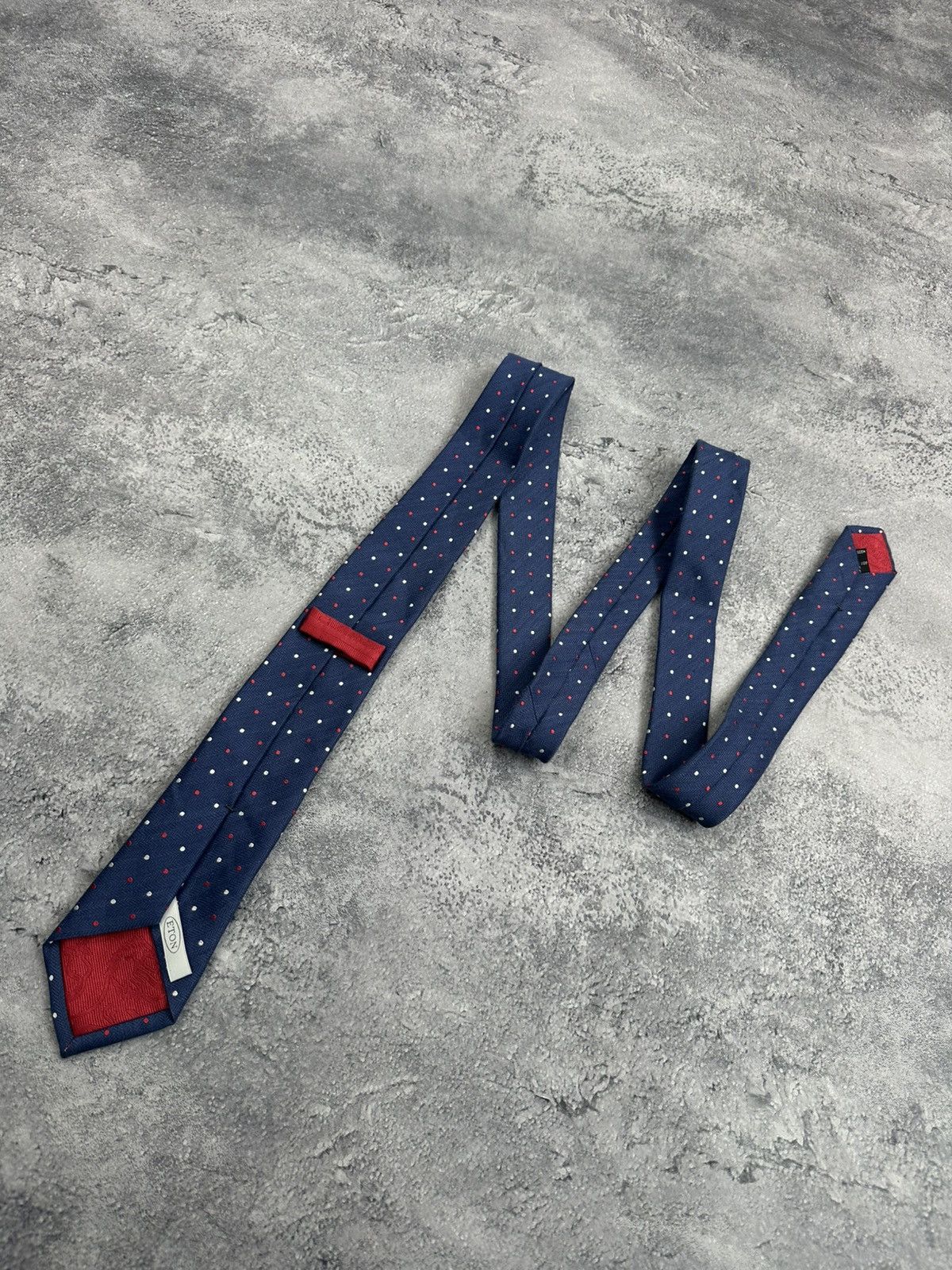 Eton Eton Blue Polka Dot Wool Silk Tie Cravatte Necktie Italy Size ONE SIZE - 4 Thumbnail