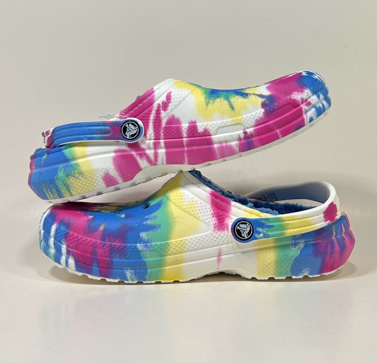Crocs Size 6 - Girls Crocs Classic Lined Clogs 206683-4SO Boys 7.5 Size US 6 / IT 36 - 6 Thumbnail