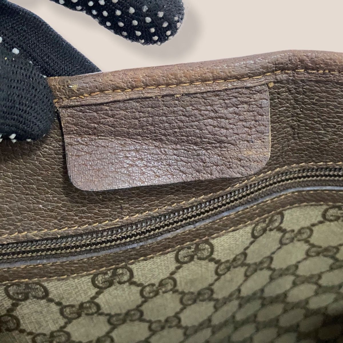 Gucci ‼️YES‼️ AUTHENTIC GUCCI WEB SHERRY LINE SHOPPING TOTE BAG Size ONE SIZE - 10 Thumbnail