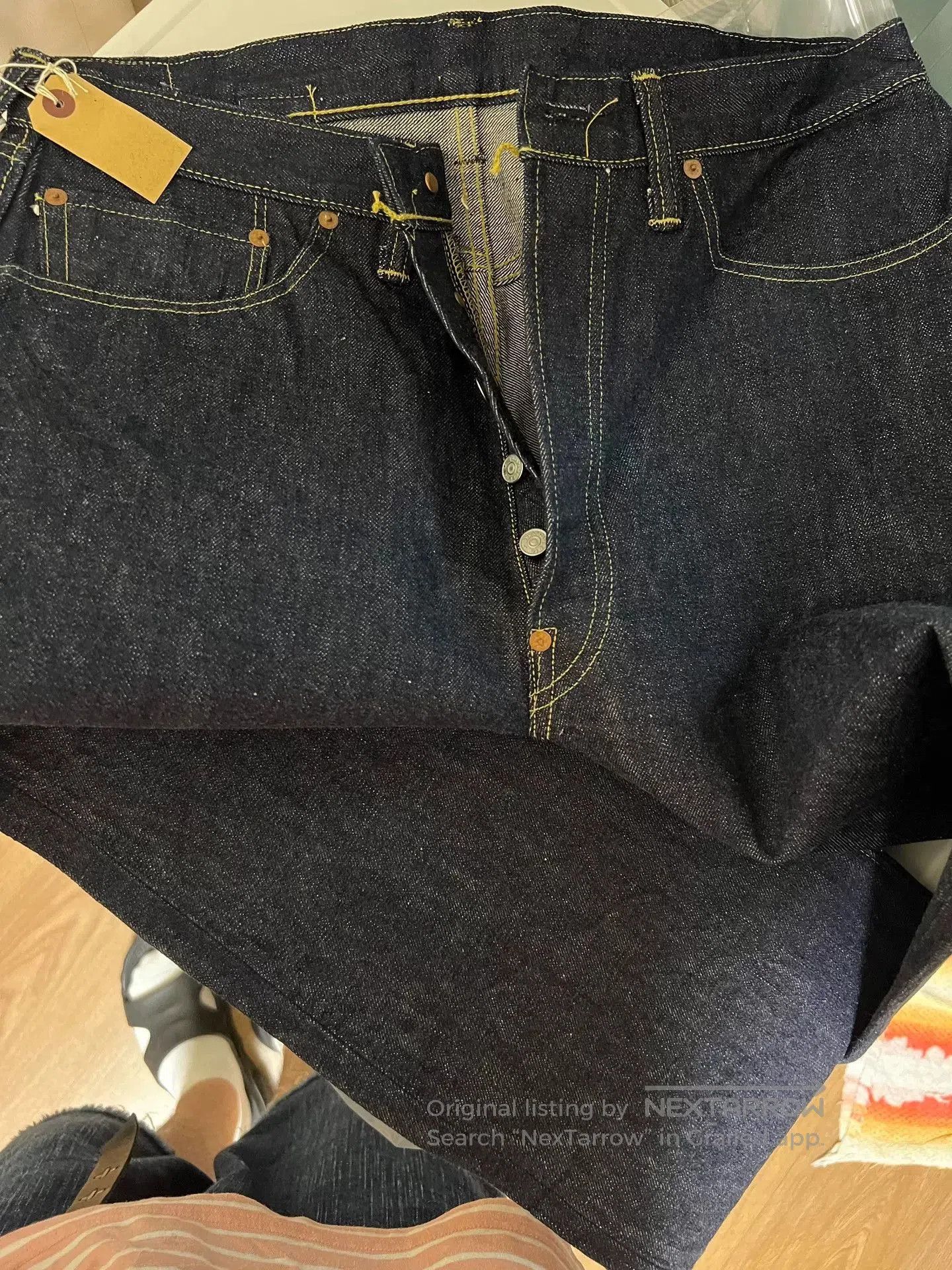 Sugar Cane Sugar Cane 1942 14oz Parisian Button Straight Jeans. Size US 36 / EU 52 - 6 Thumbnail