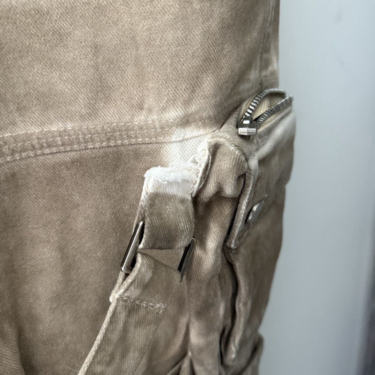 SHINE LUXURY OG Sample 1/1 – “Subhumane” Flared Kombat Cargo Pants Size US 32 / EU 48 - 8 Thumbnail
