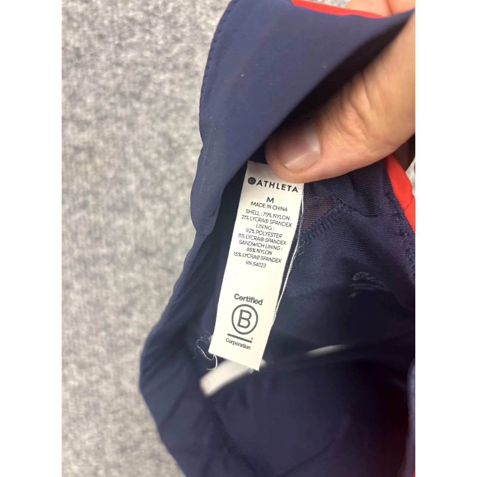 Athleta Athleta Women's Medium Blue Colorblock Zip Front Racerback Sports Bra Top Size M / US 6-8 / IT 42-44 - 7 Thumbnail
