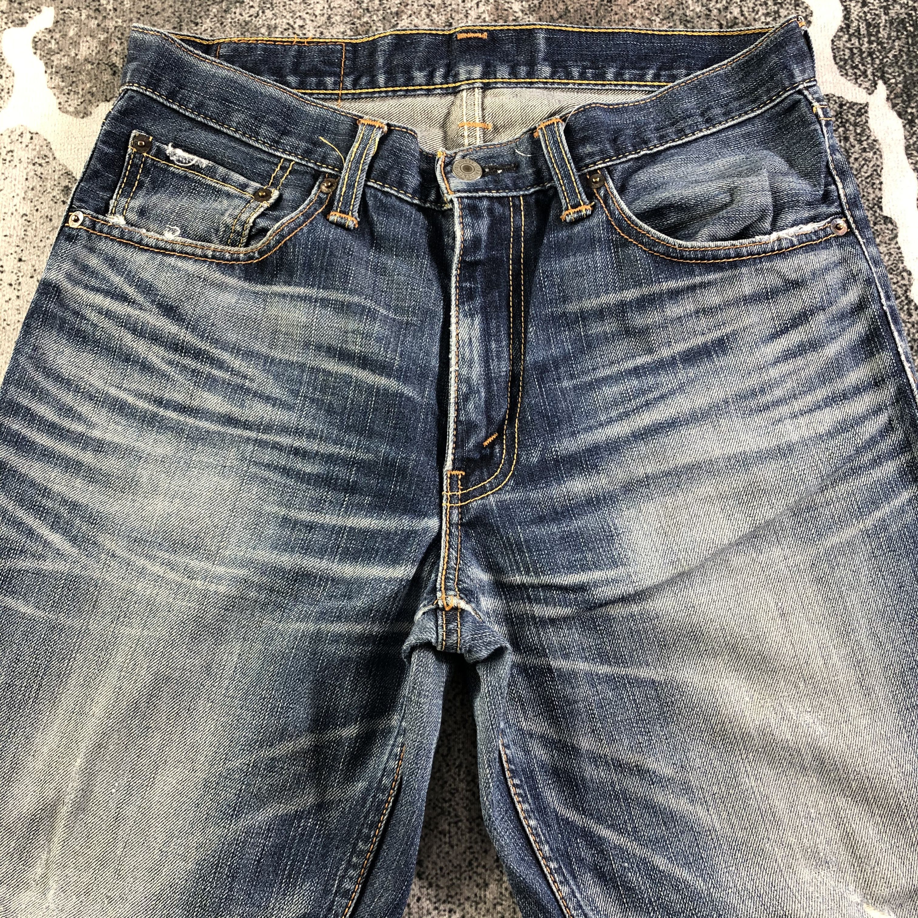Levi's Vintage Levis Jeans 702 Faded Blue Denim KJ2491 Size US 31 - 3 Thumbnail