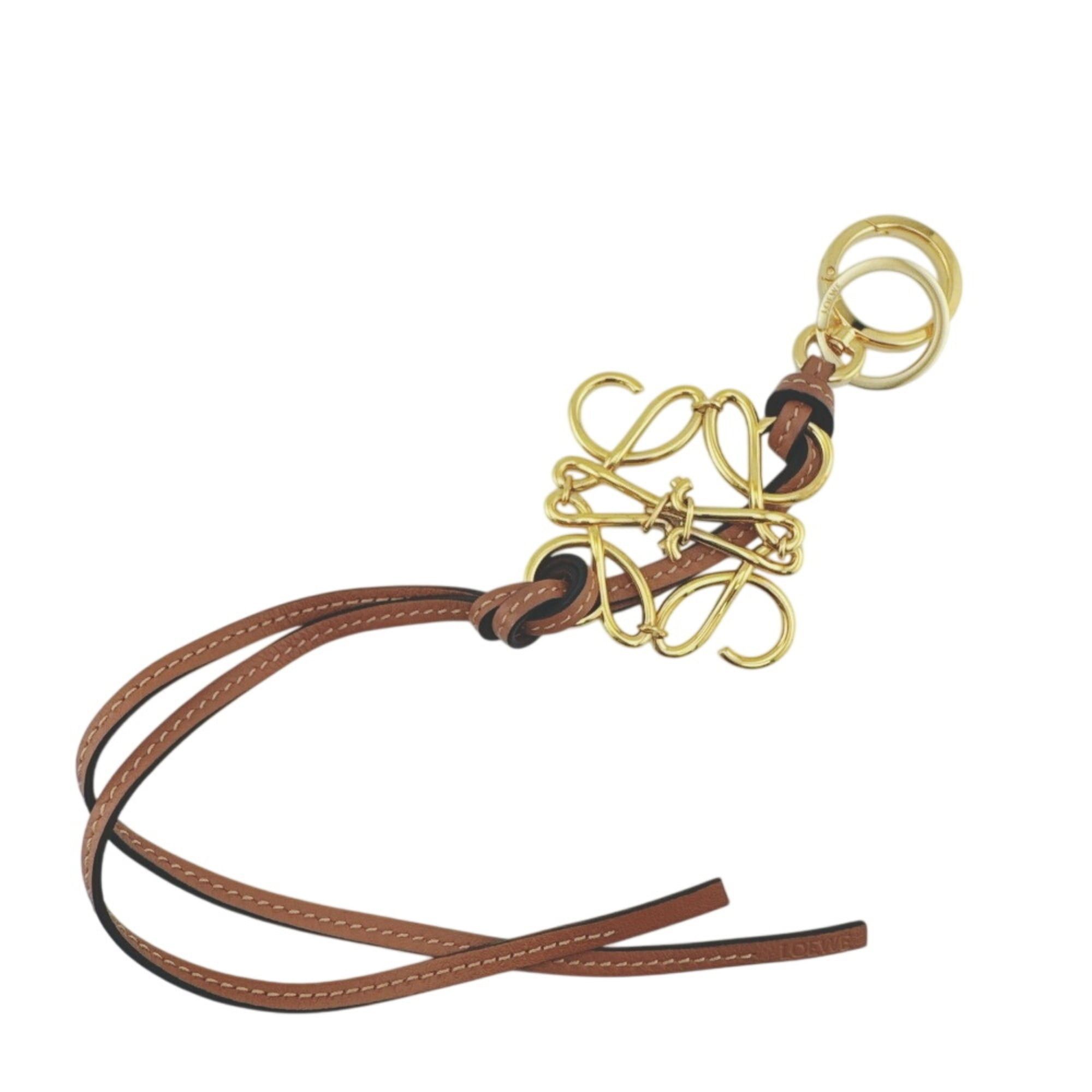 Loewe LOEWE Anagram Charm Bag Brown Size ONE SIZE - 1 Thumbnail