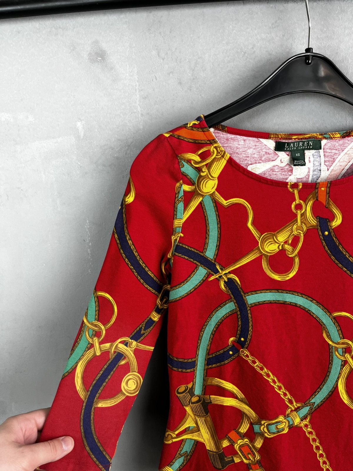 Polo Ralph Lauren × Ralph Lauren × Vintage Ralph Laure Women’s long Sleeve vintage rare 90s Size XS / US 0-2 / IT 36-38 - 5 Thumbnail
