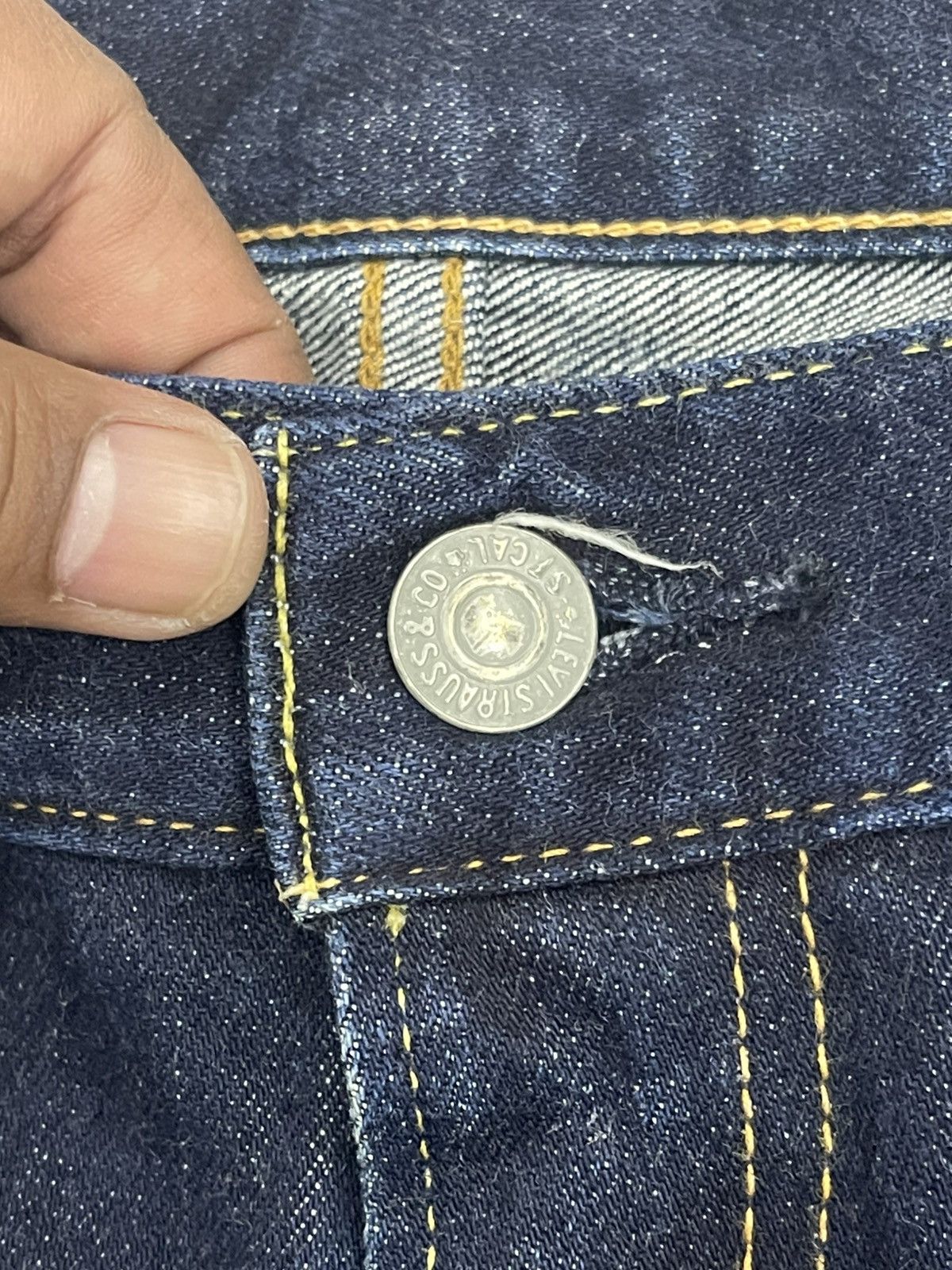 Levi's Vintage Levi's 502 Big E Selvedge Redline Denim Jeans Size US 44 / EU 60 - 4 Thumbnail