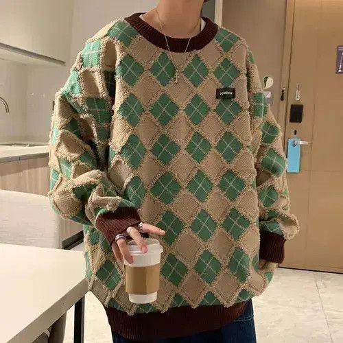 Aran Isles Knitwear Men Hip Hop Sweaters Streetwear Retro Knitted Size US XL / EU 56 / 4 - 2 Thumbnail