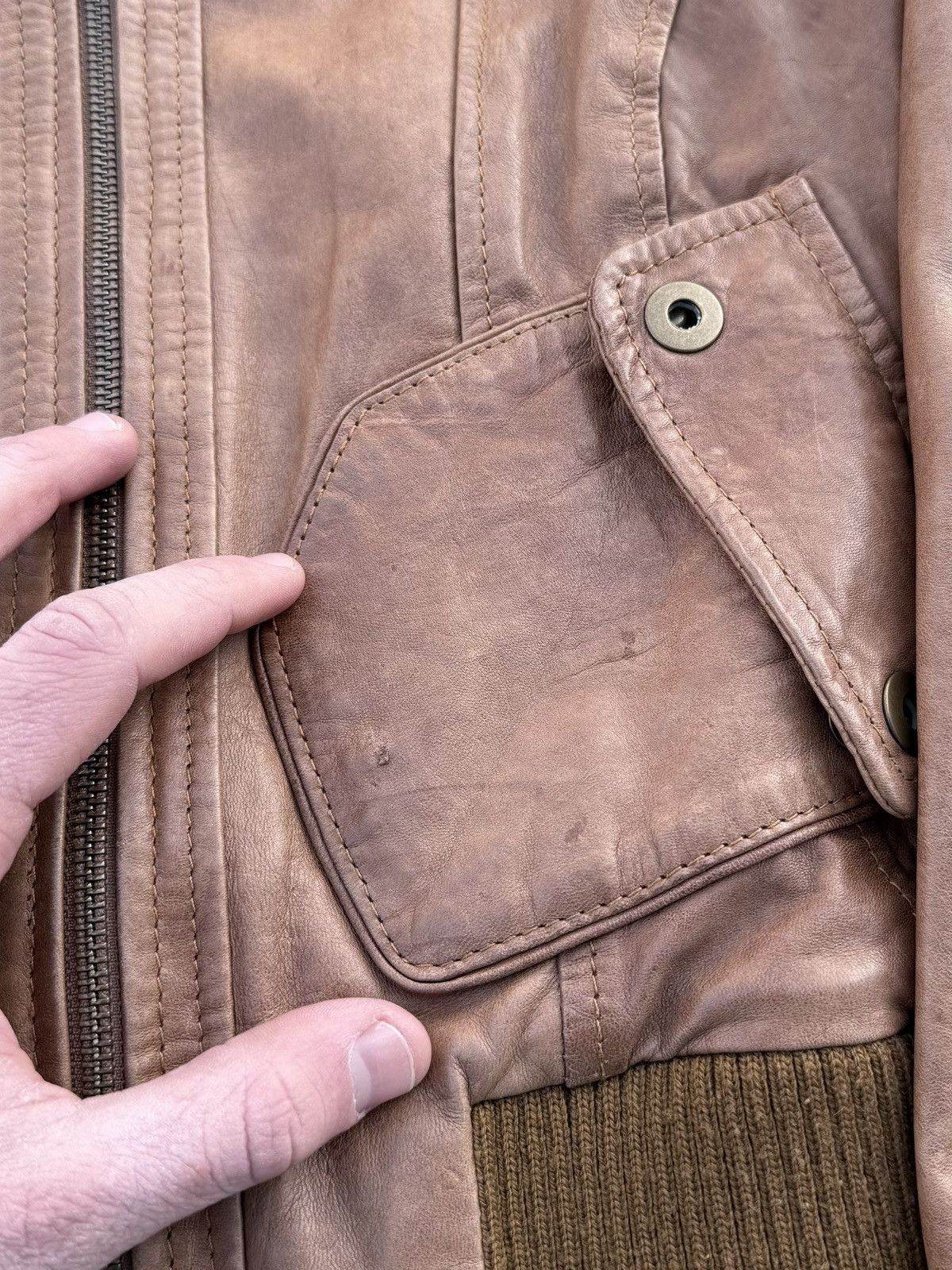 Vintage Vintage 90s Y2K streetwear rare leather jacket Size S / US 4 / IT 40 - 10 Thumbnail