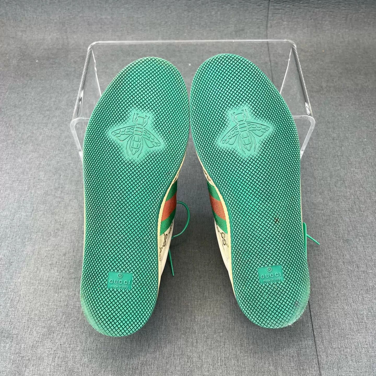 Gucci Gucci green distressed sneakers 8.5/42.5 Size US 9.5 / EU 42-43 - 6 Thumbnail