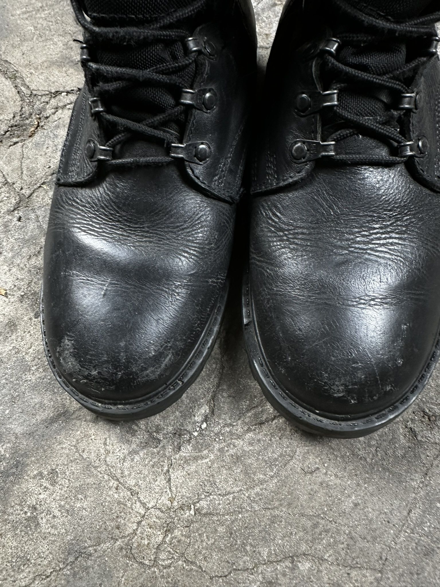 Vintage Vintage Polish Army Combat Leather Boots Size US 9.5 / EU 42-43 - 8 Thumbnail