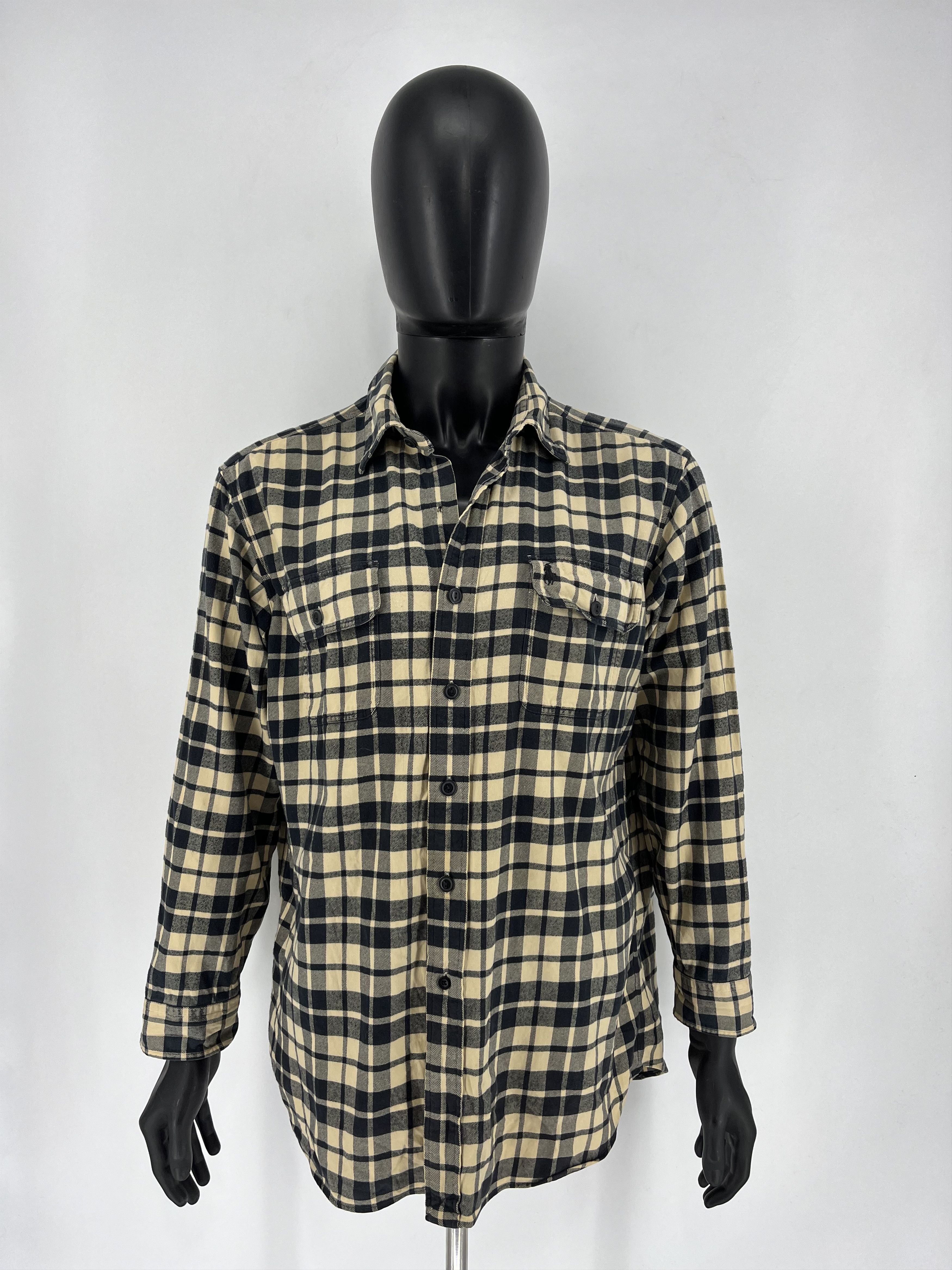 Polo Ralph Lauren × Ralph Lauren Vintage Flannel Polo Raplh Lauren Plaid Shirt Travis style Size US L / EU 52-54 / 3 - 2 Thumbnail