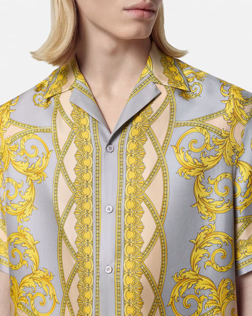 Versace o1s22i1n0125 Bowling Shirt in Multicolor Size US L / EU 52-54 / 3 - 3 Thumbnail