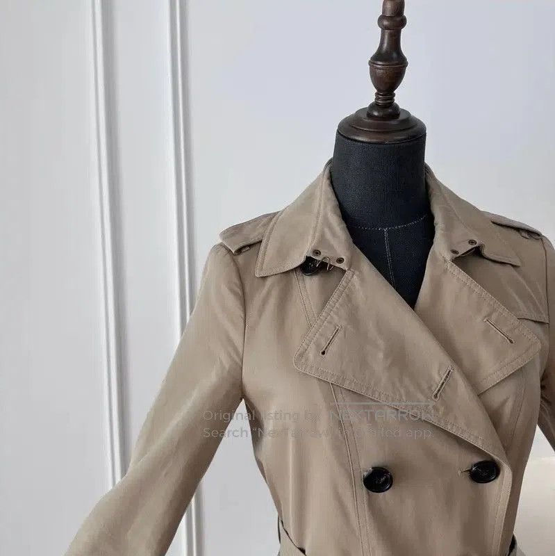 Burberry Burberry Women's Khaki Trench Coat. Size L / US 10 / IT 46 - 5 Thumbnail