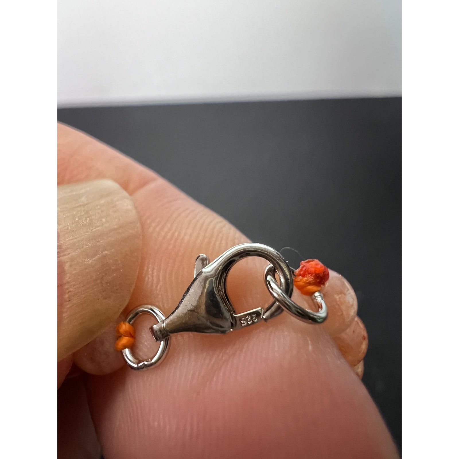 Other Sunstone bead necklace 18 inches with sterling clasp Size ONE SIZE - 8 Thumbnail