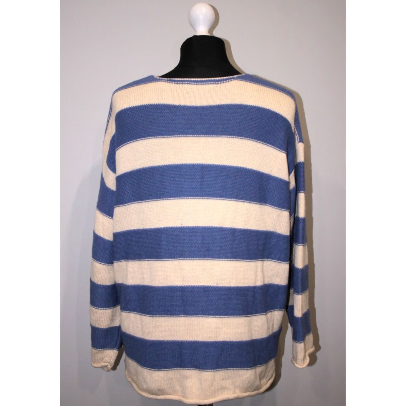 Vintage Gudrun Sjoden Jumper Cardigan Women's Cotton L Multicoloured Crew Neck Size L / US 10 / IT 46 - 3 Thumbnail