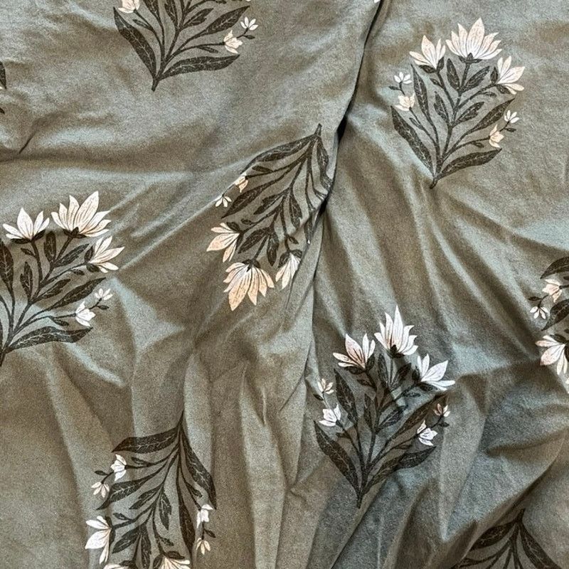 Old Navy Old Navy Midi Dress Floral Sleeveless V-Neck Green Size L Size L / US 10 / IT 46 - 11 Thumbnail