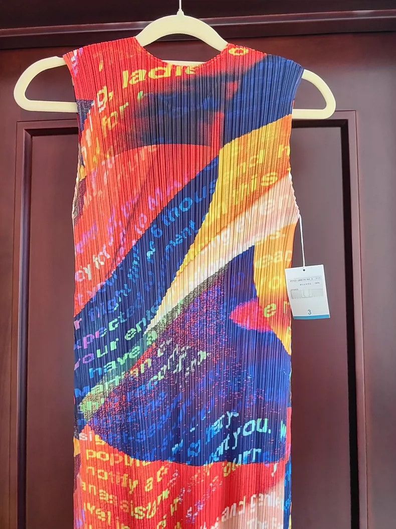 Issey Miyake Issey Miyake size:3 Orange Space traveler sleeveless dress Size S / US 4 / IT 40 - 9 Thumbnail