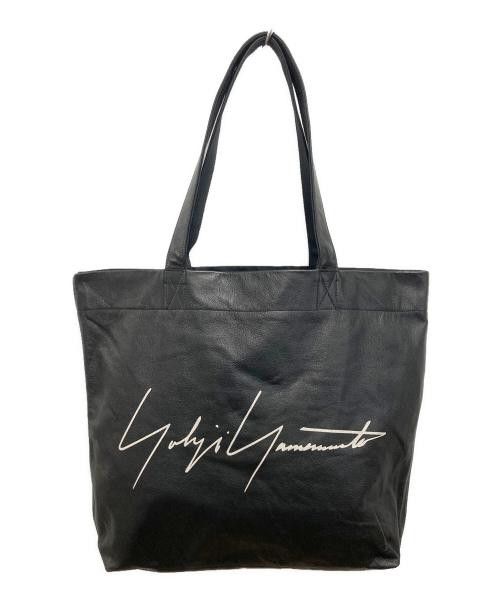 YOHJI YAMAMOTO /Novelty logo leather tote bag/