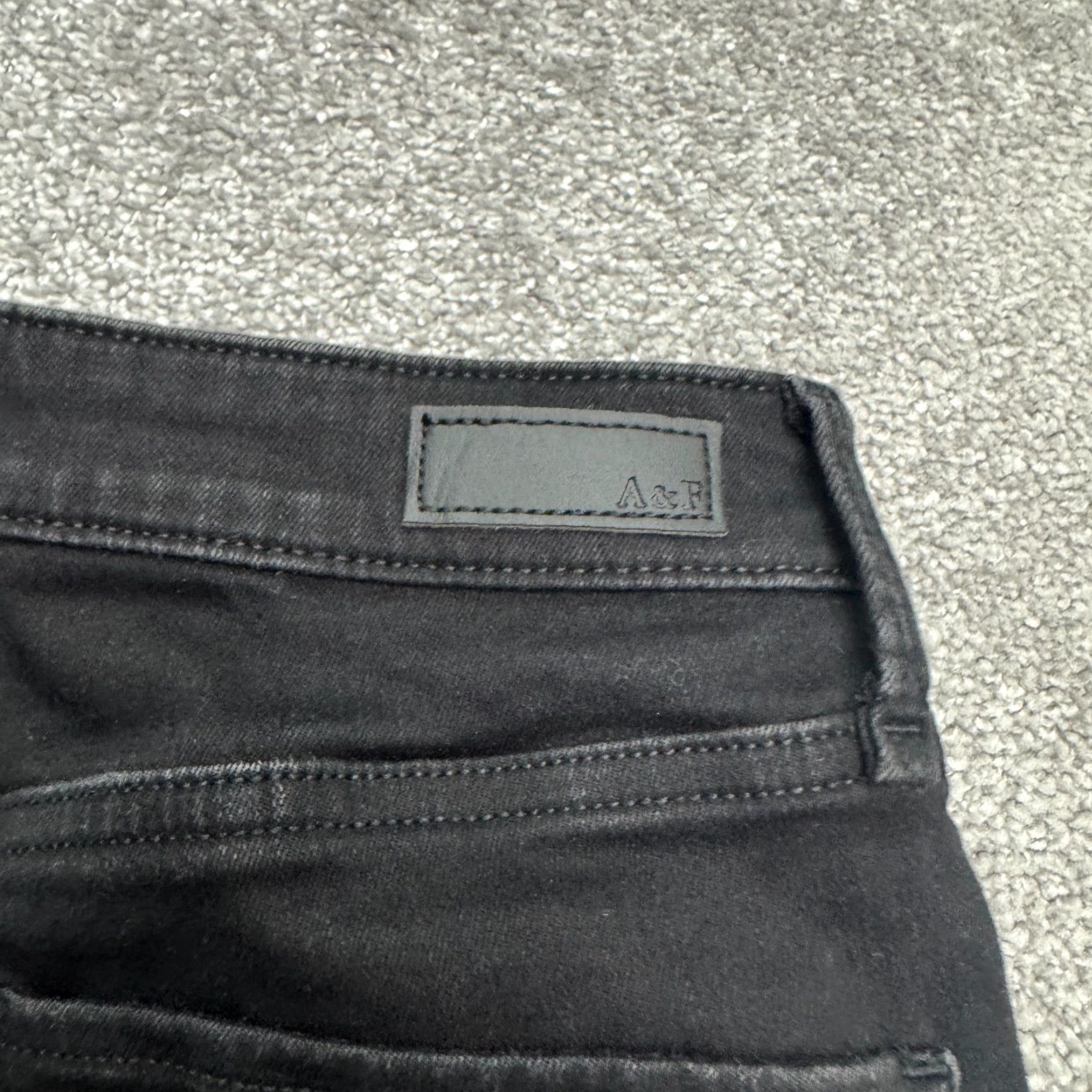 Abercrombie & Fitch Abercrombie & Fitch Jeans Womens 28 Black High Rise Skinny Denim 5-Pocket Slim Size 28" / US 6 / IT 42 - 5 Thumbnail