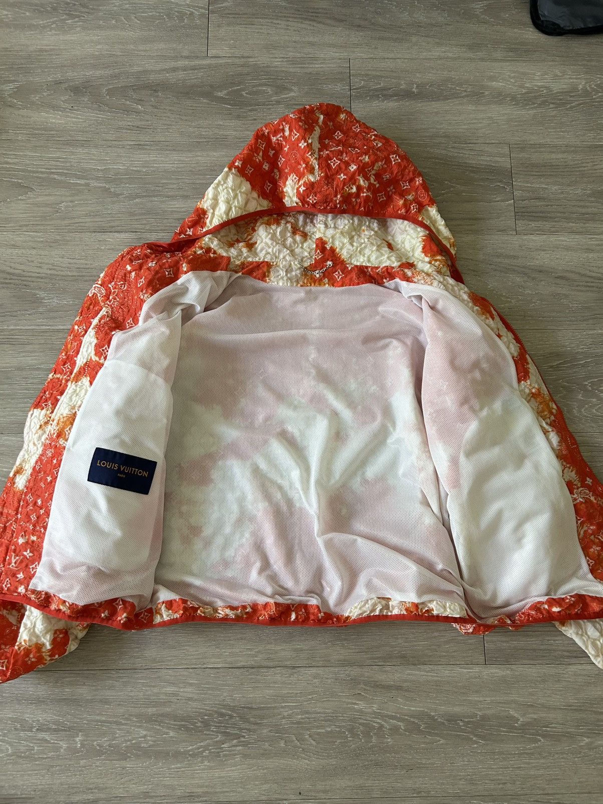 Louis Vuitton Louis Vuitton Orange Bleached Bandana Monogram Jacket Size US M / EU 48-50 / 2 - 6 Thumbnail